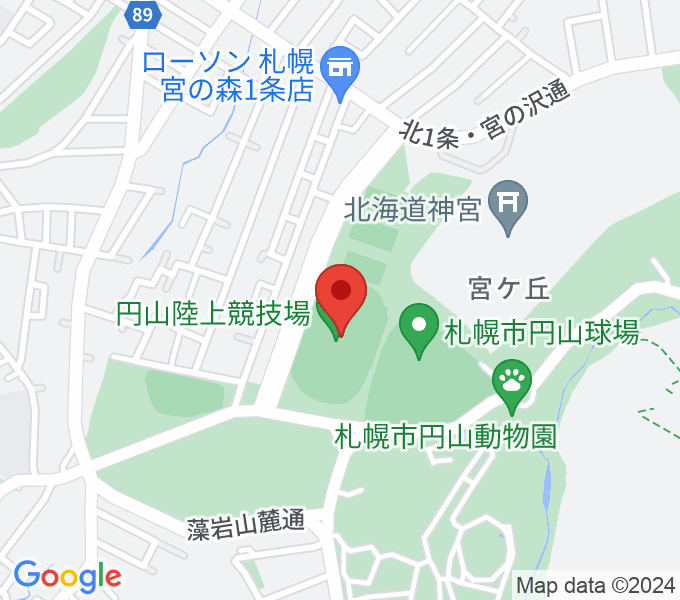 札幌市円山競技場の場所