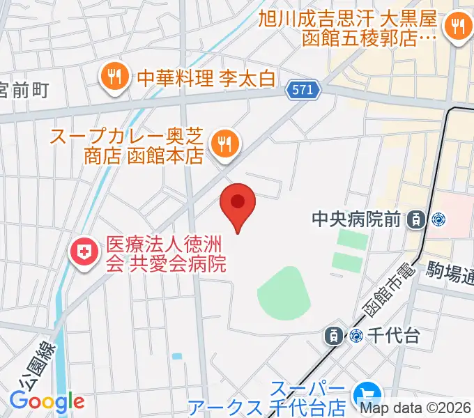 Hakodate Dock Sports Gardenの地図