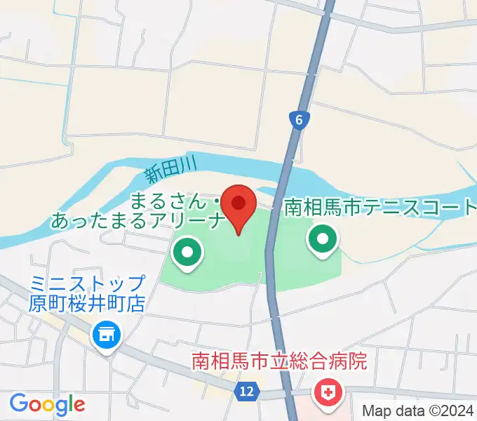 まるさん・あったまるスタジアムの地図