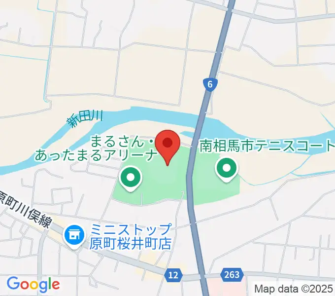 まるさん・あったまるスタジアムの地図