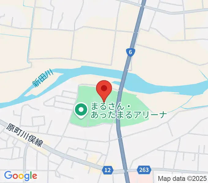 まるさん・あったまるスタジアムの地図