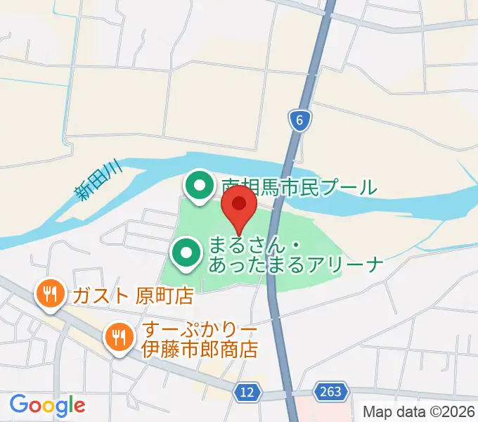 まるさん・あったまるスタジアムの地図