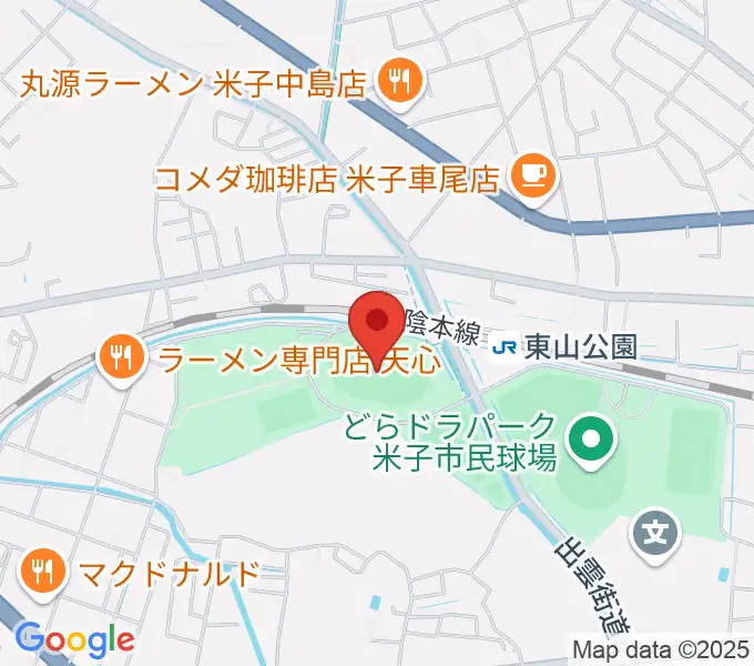 どらドラパーク米子陸上競技場の地図