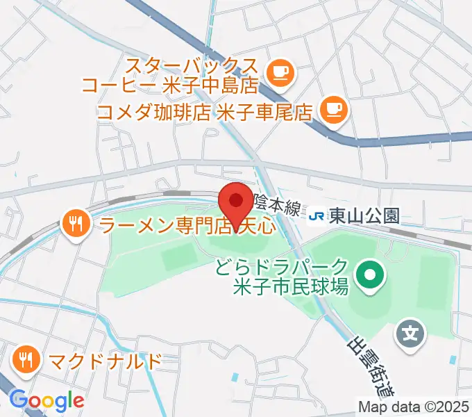 どらドラパーク米子陸上競技場の地図