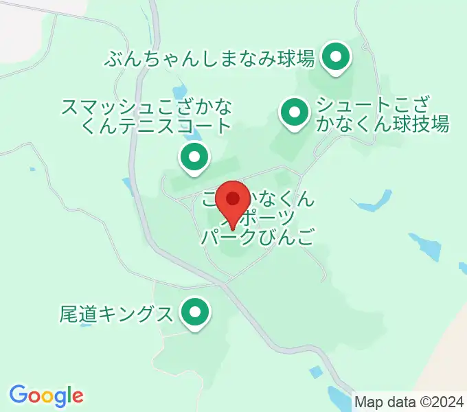 ダッシュこざかなくん陸上競技場の地図