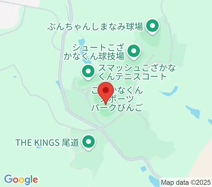 ダッシュこざかなくん陸上競技場の地図