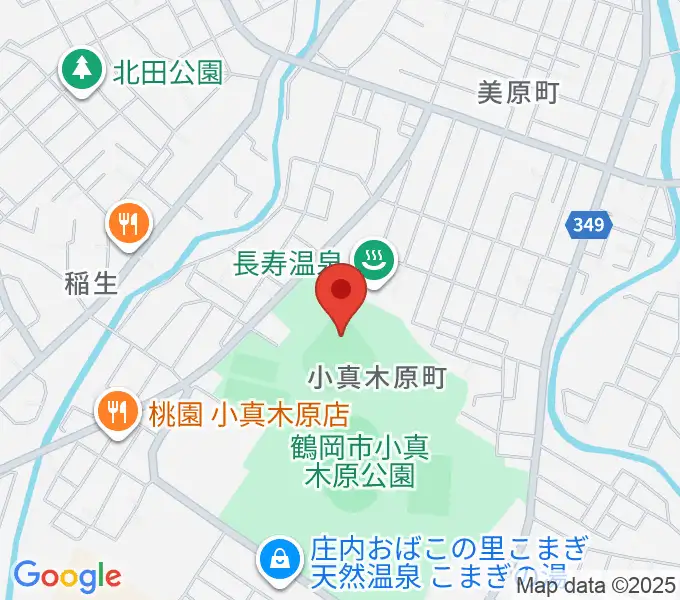 WaTaRaI鶴岡ドリームスタジアムの地図