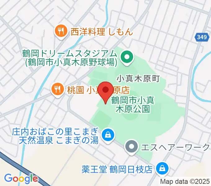 つるしんアリーナ小真木原の地図