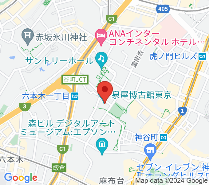 泉屋博古館東京の場所