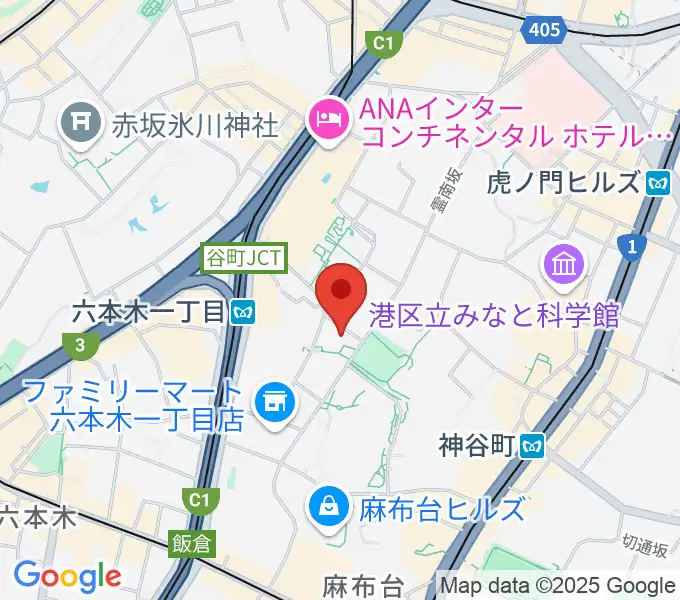 泉屋博古館東京の地図