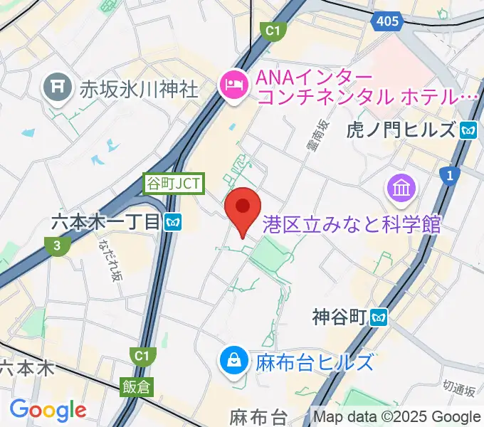 泉屋博古館東京の地図