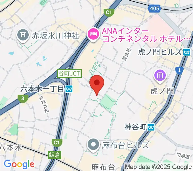 泉屋博古館東京の地図