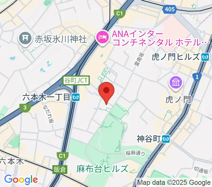 泉屋博古館東京の地図