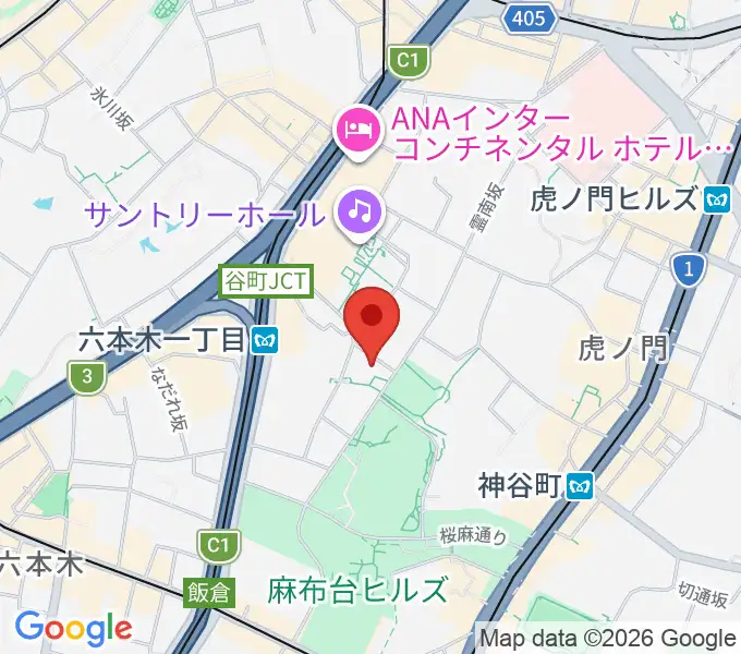 泉屋博古館東京の地図