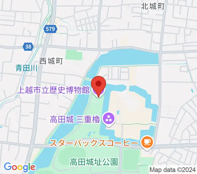 上越市立歴史博物館の地図