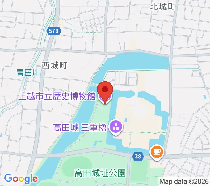 上越市立歴史博物館の地図
