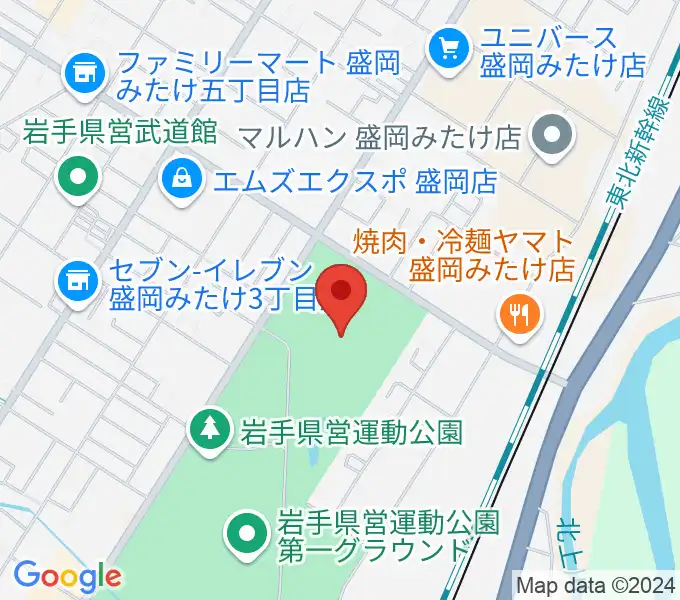 純情産地いわてトラフィールの地図