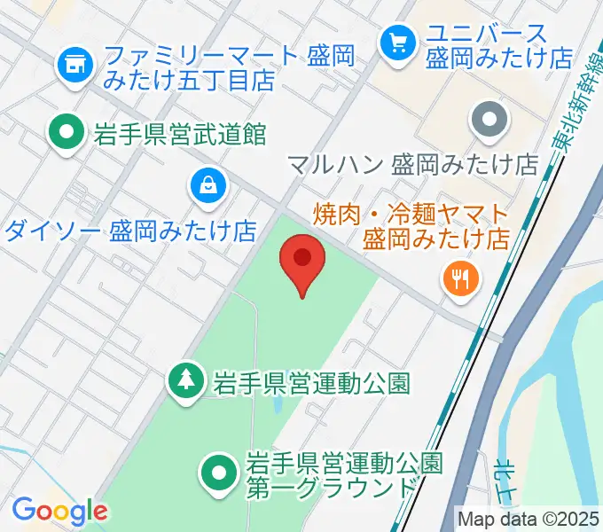 純情産地いわてトラフィールの地図