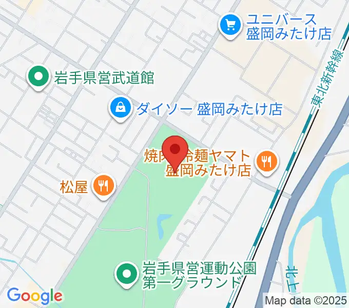 純情産地いわてトラフィールの地図