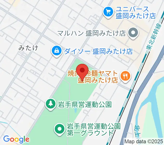 純情産地いわてトラフィールの地図