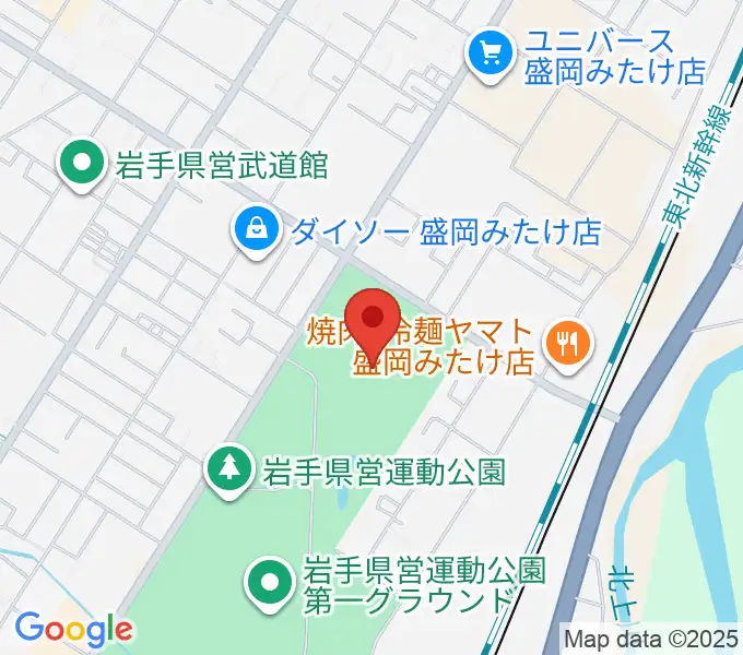 純情産地いわてトラフィールの地図