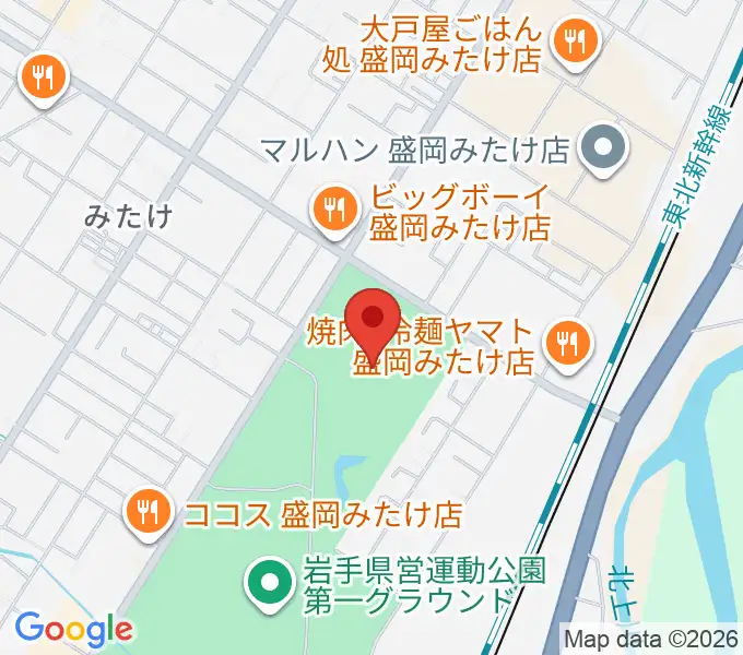 純情産地いわてトラフィールの地図