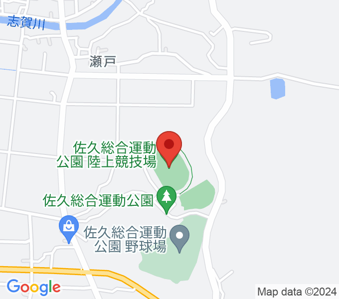 佐久総合運動公園陸上競技場の場所