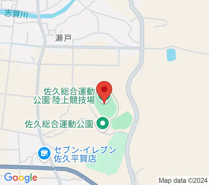 佐久総合運動公園陸上競技場の地図