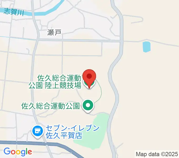 佐久総合運動公園陸上競技場の地図