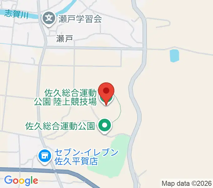 佐久総合運動公園陸上競技場の地図