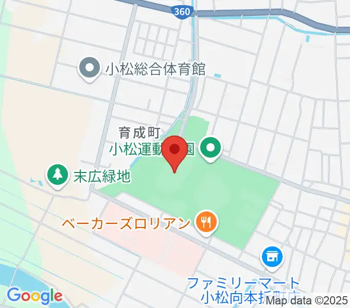 勧進帳スタジアムの地図