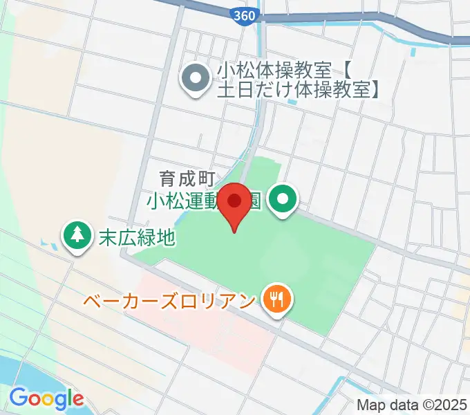 勧進帳スタジアムの地図