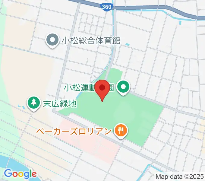 勧進帳スタジアムの地図