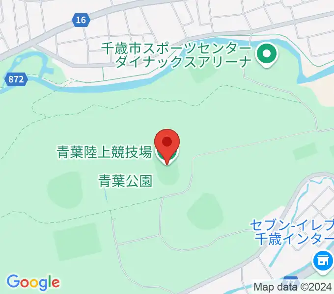 青葉陸上競技場の地図