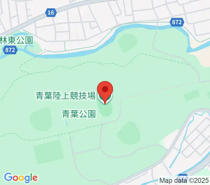 青葉陸上競技場の地図