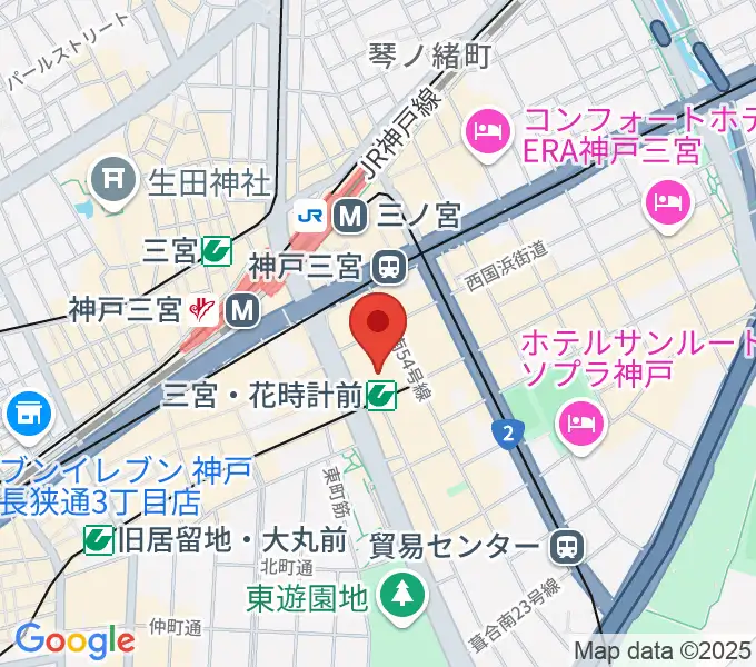 キノシネマ神戸国際の地図