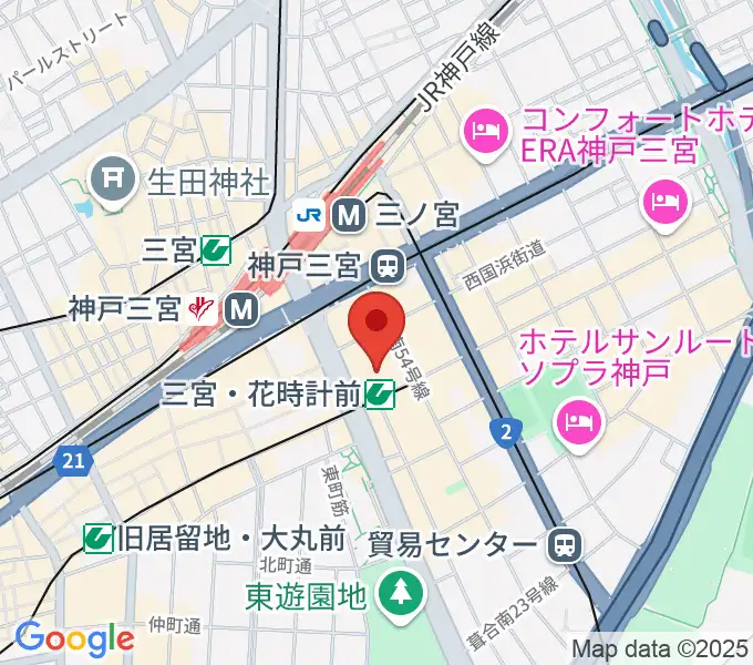 キノシネマ神戸国際の地図