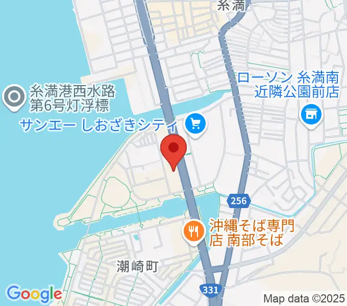 シャボン玉石けん くくる糸満の地図