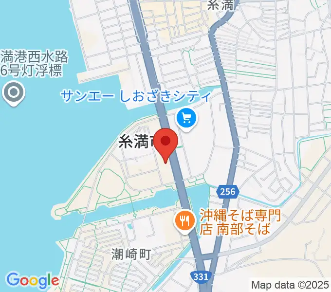 シャボン玉石けん くくる糸満の地図
