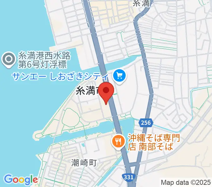 シャボン玉石けん くくる糸満の地図