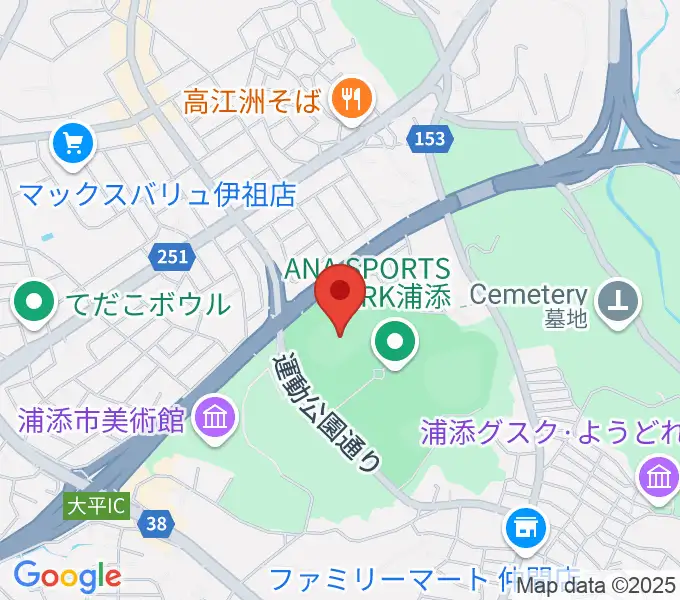 ANA FIELD 浦添の地図