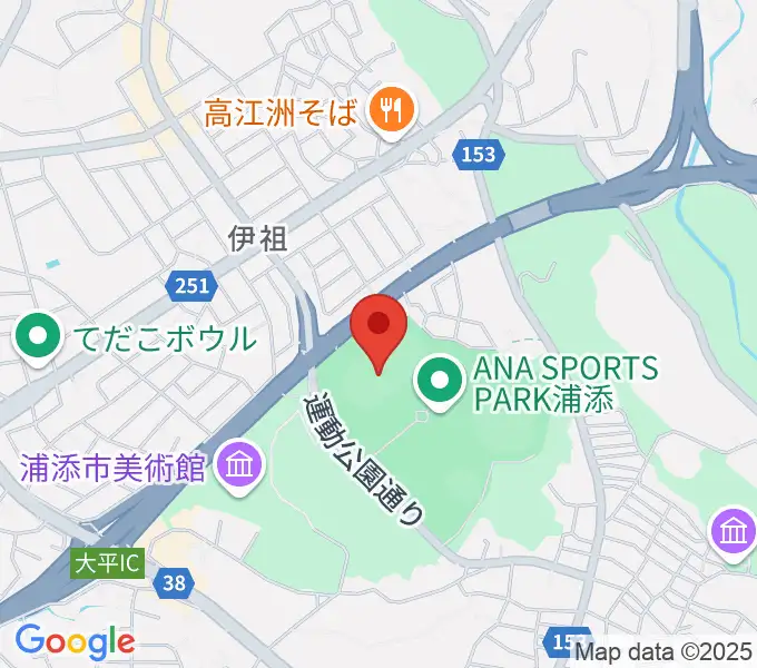 ANA FIELD 浦添の地図