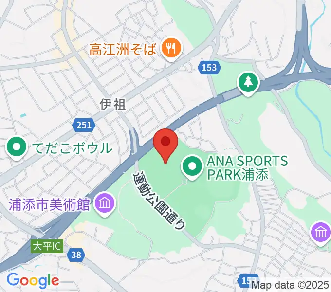ANA FIELD 浦添の地図