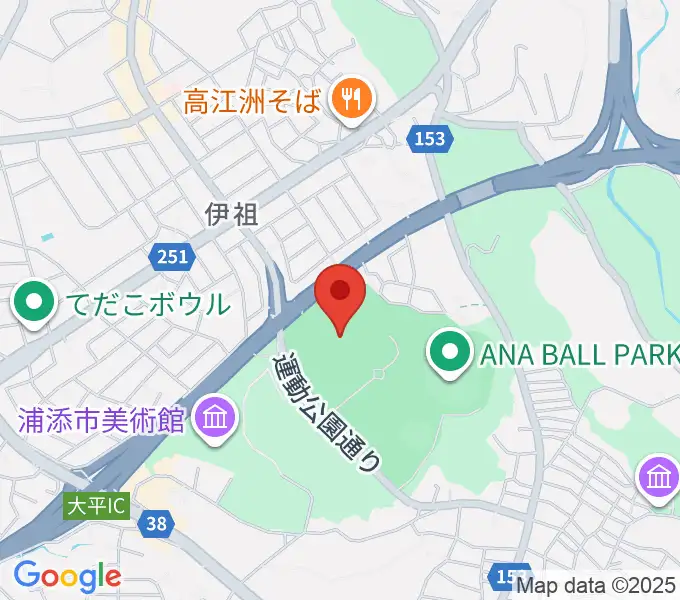 ANA FIELD 浦添の地図