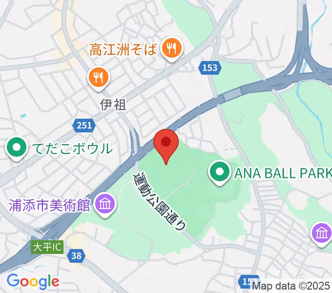 ANA FIELD 浦添の地図