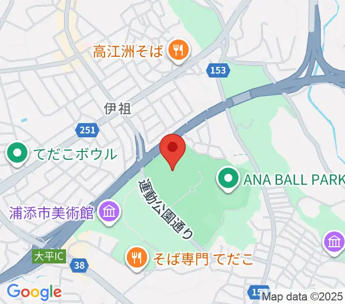 ANA FIELD 浦添の地図