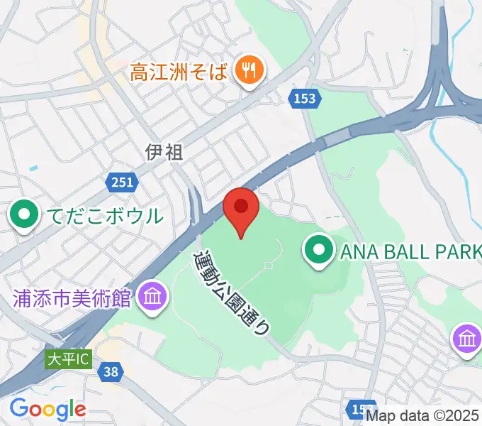ANA FIELD 浦添の地図
