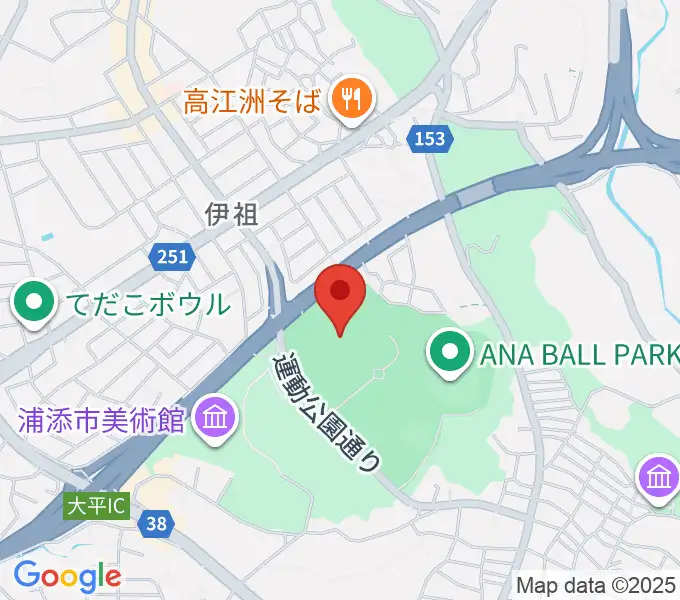 ANA FIELD 浦添の地図