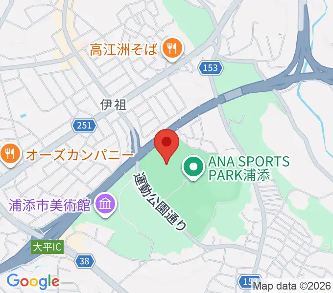 ANA FIELD 浦添の地図