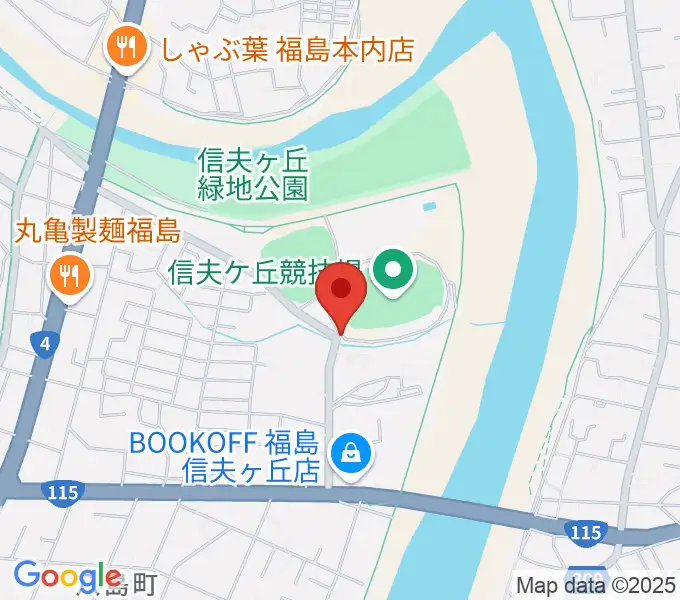 誠電社WINDYスタジアムの地図